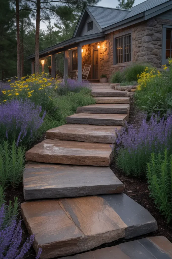 Rustic Split-Faced Granite Stones