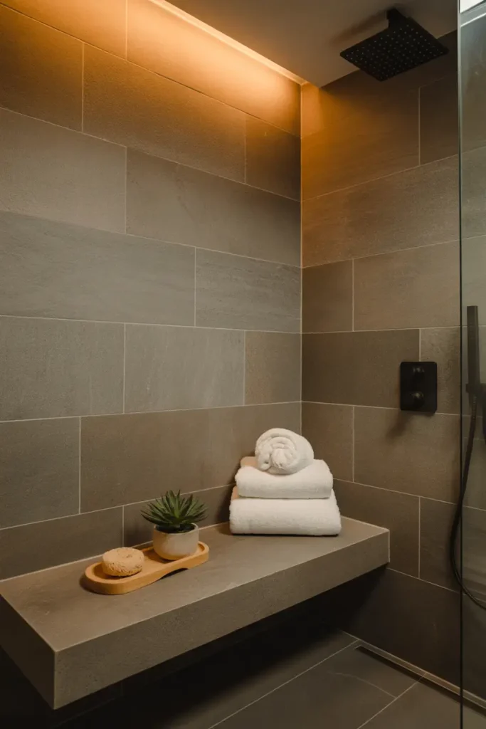 Shower With Bench Seating