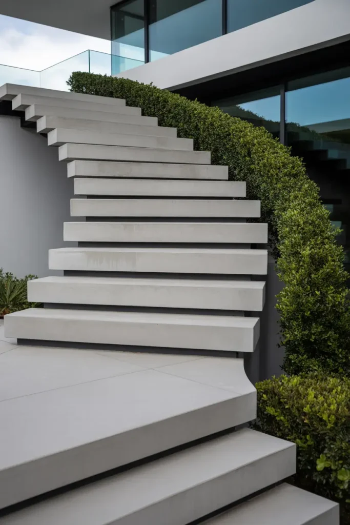Sleek Concrete Staircases With Minimalist Style