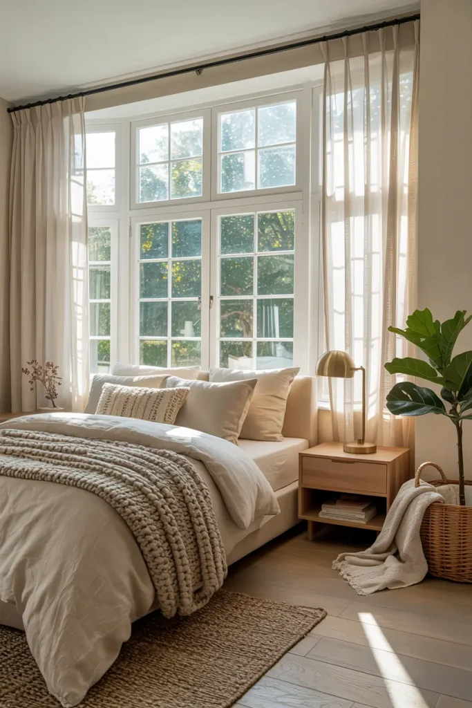 Smart and Stylish Ways to Design a Bed in Front of a Window