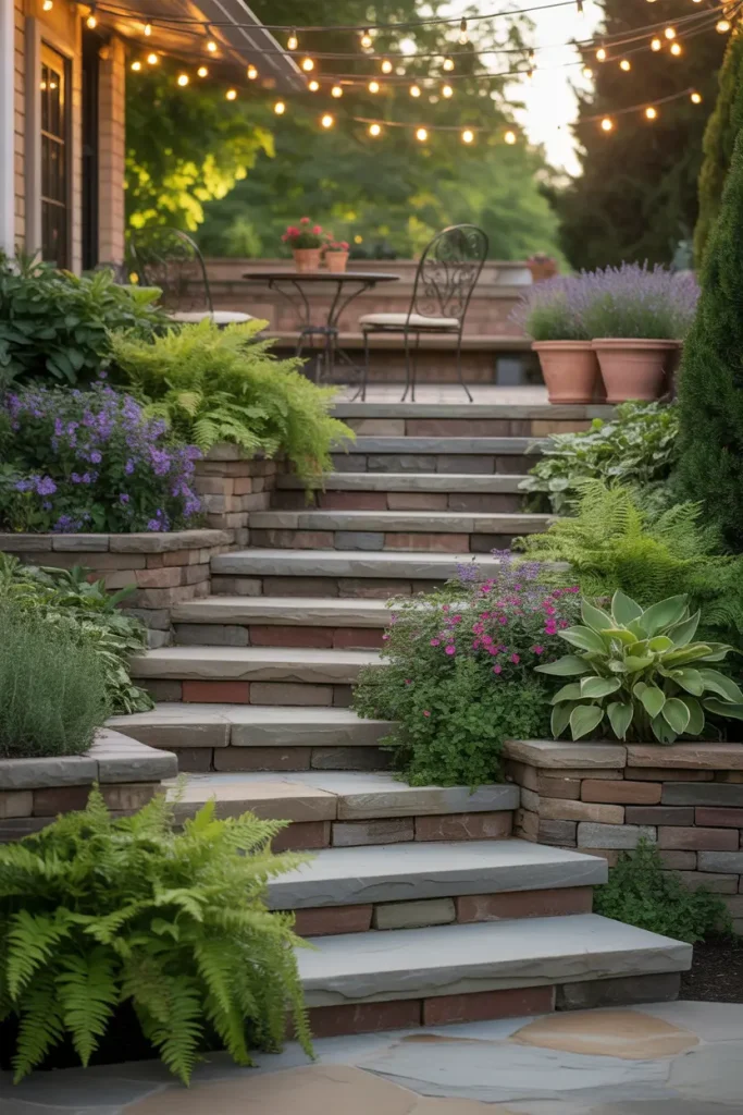 Staircases With Built-In Garden Beds