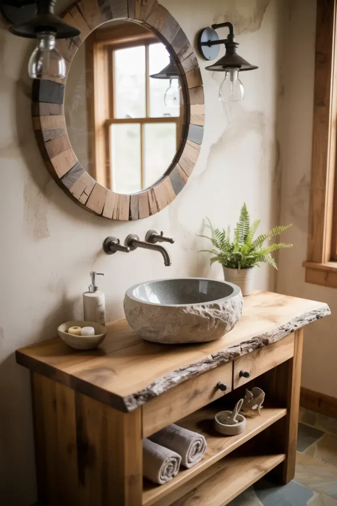 Stone Vessel Sinks for Earthy Charm