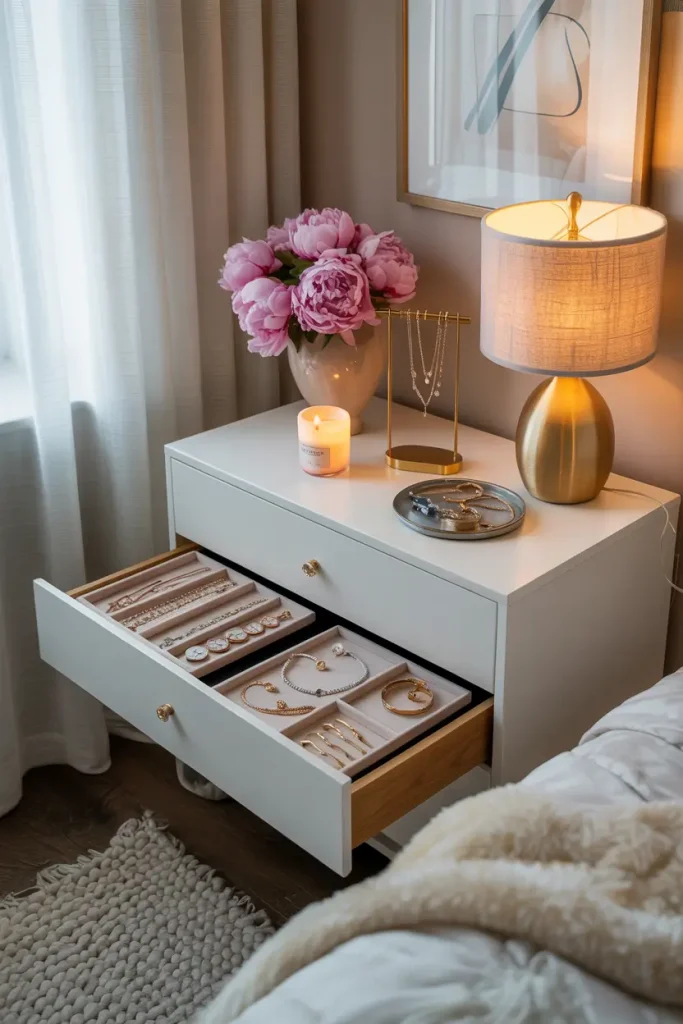 Store Jewelry or Accessories in Top Drawers