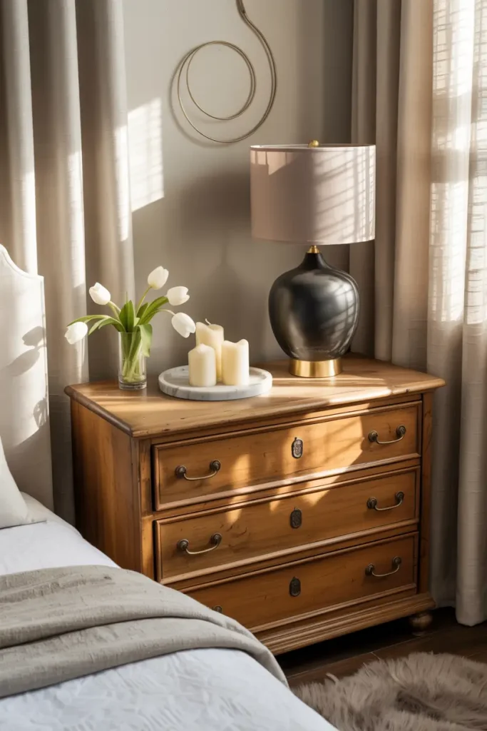 Style a Vintage Dresser with Modern Decor