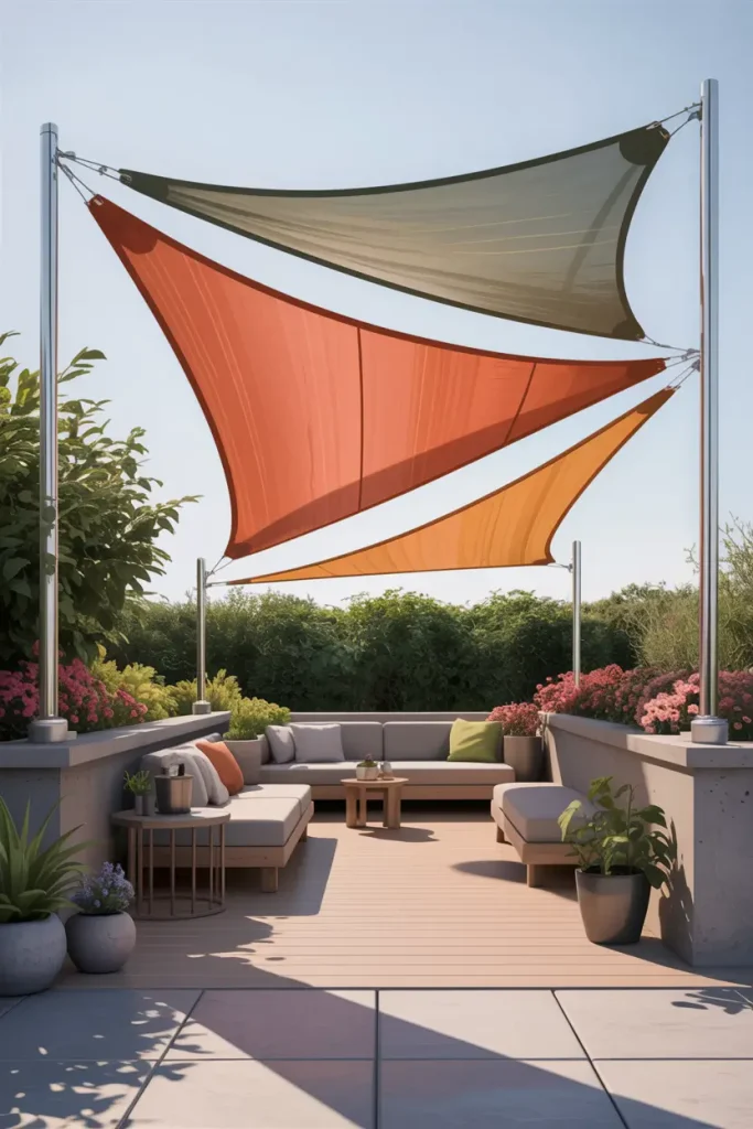 Tensioned Shade Sails