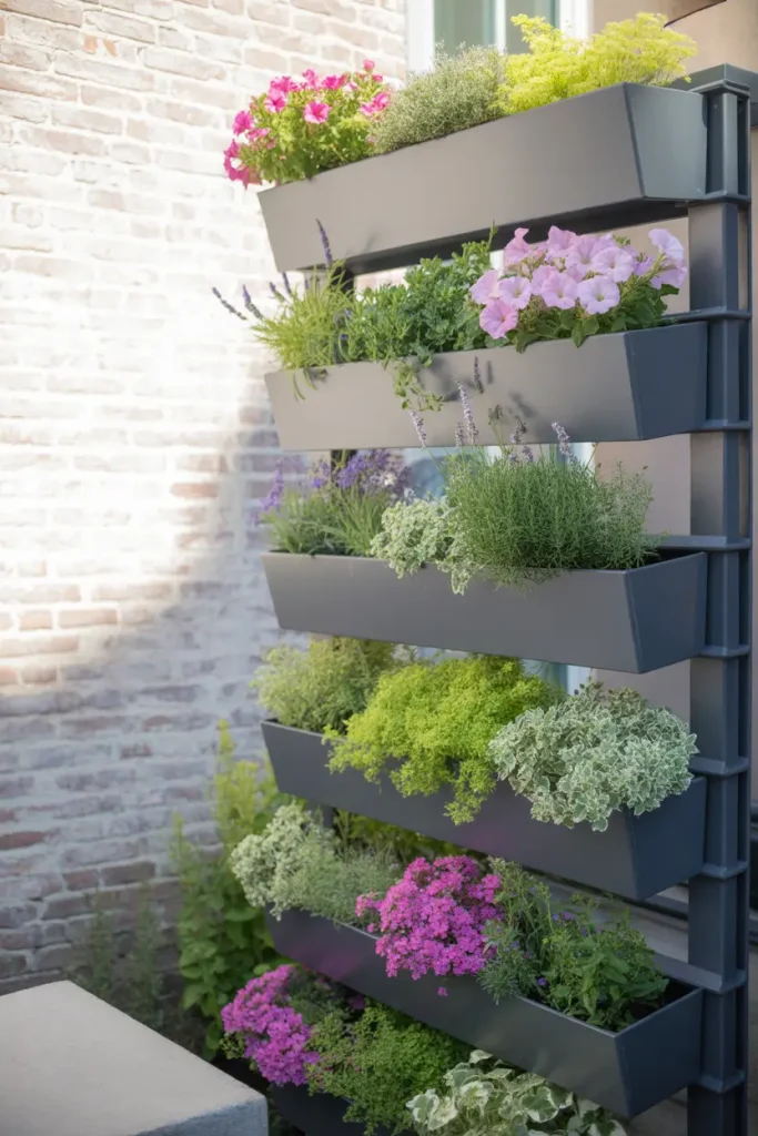 Tiered Hanging Planter Boxes
