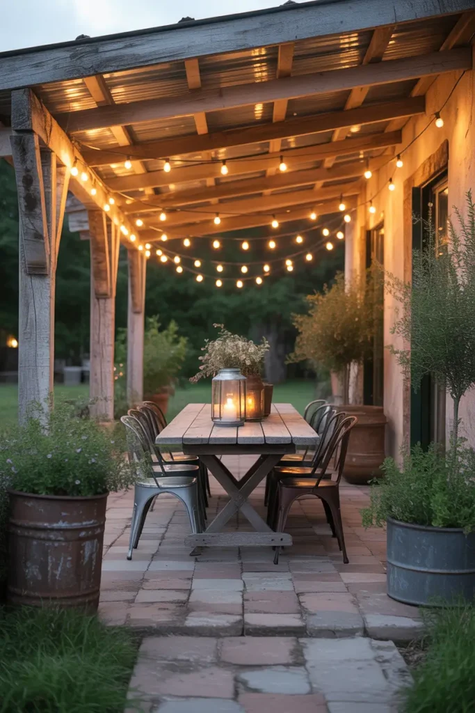 Timber Beams With Corrugated Metal Panels