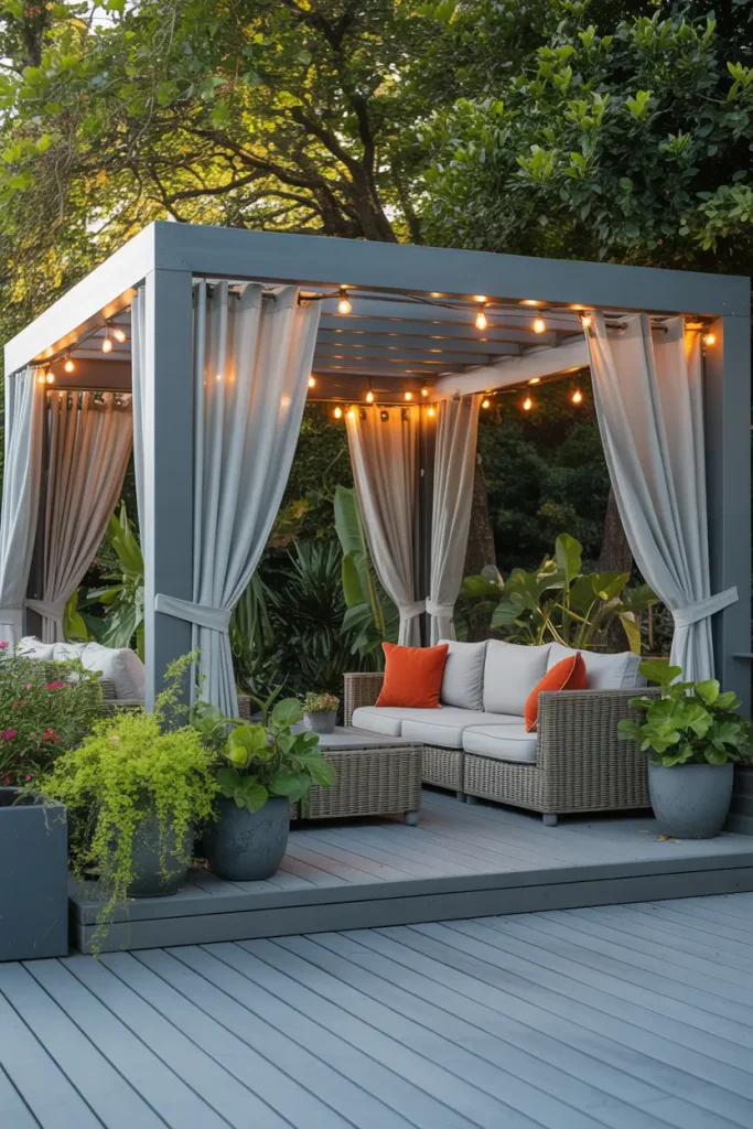 Top the Deck with a Grey Pergola