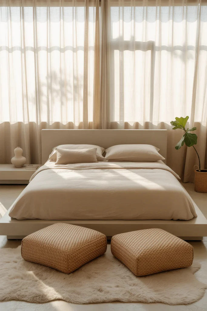 Try a Low-Profile King Bed for a Laid-Back Look
