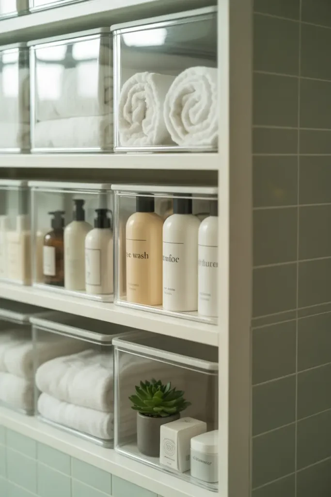 Use Clear Storage Bins for Easy Visibility
