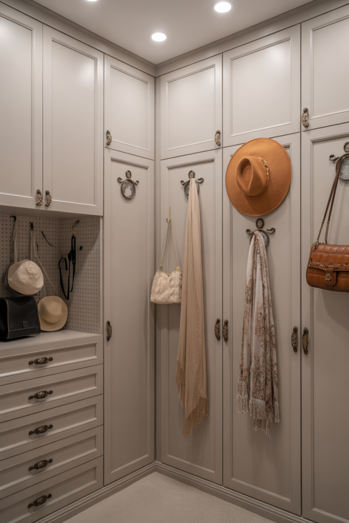 Use Decorative Hooks and Hardware