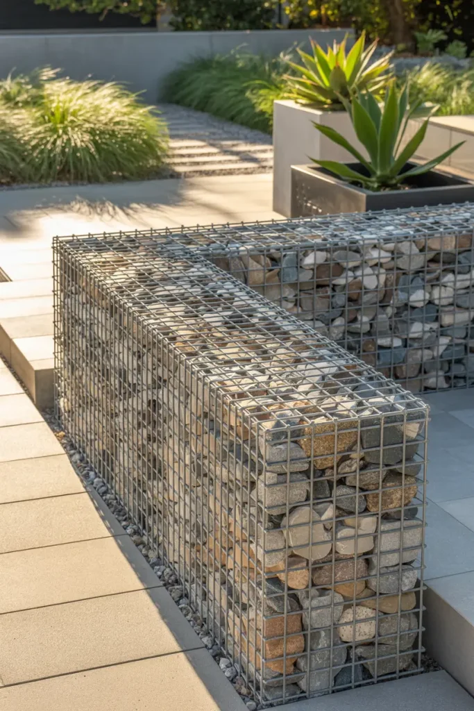 Use Gabion Walls for Style and Support