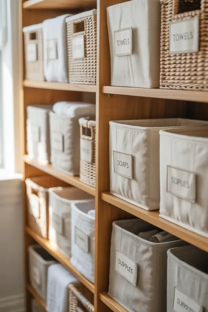 Use Labeled Baskets for Style and Order