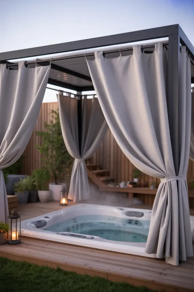 Use Outdoor Curtains for Flexible Coverage