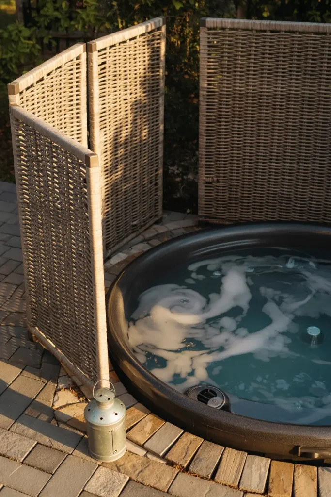 Use Outdoor Folding Screens for a Quick Fix