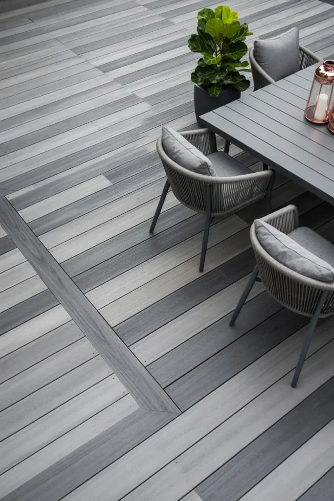 Use Two-Tone Grey Composite Boards