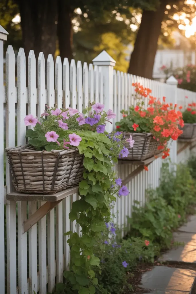 Window Box-Style Fence Planters