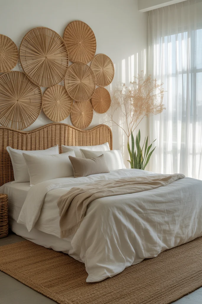 Woven or Rattan Pieces for Natural Texture