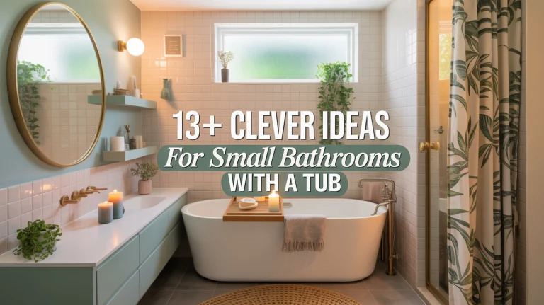 13+ Clever Ideas for Small Bathrooms with a Tub