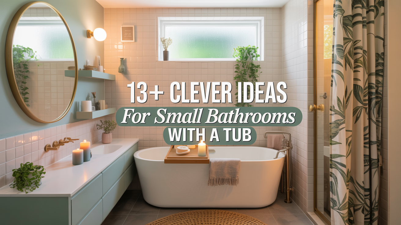 13+ Clever Ideas for Small Bathrooms with a Tub