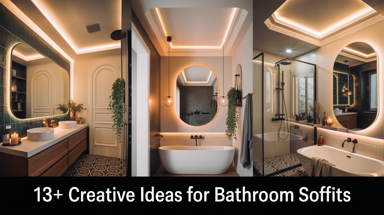 13+ Creative Ideas for Bathroom Soffits