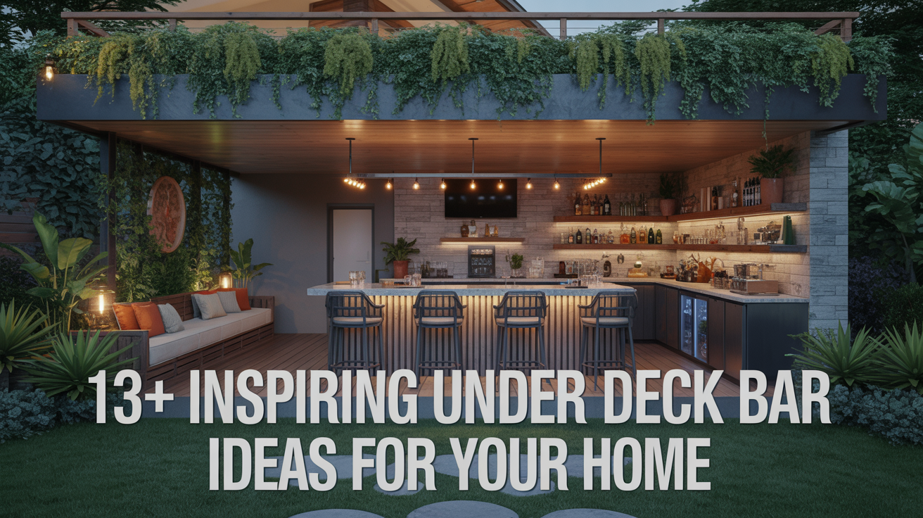 13+ Inspiring Under Deck Bar Ideas for Your Home