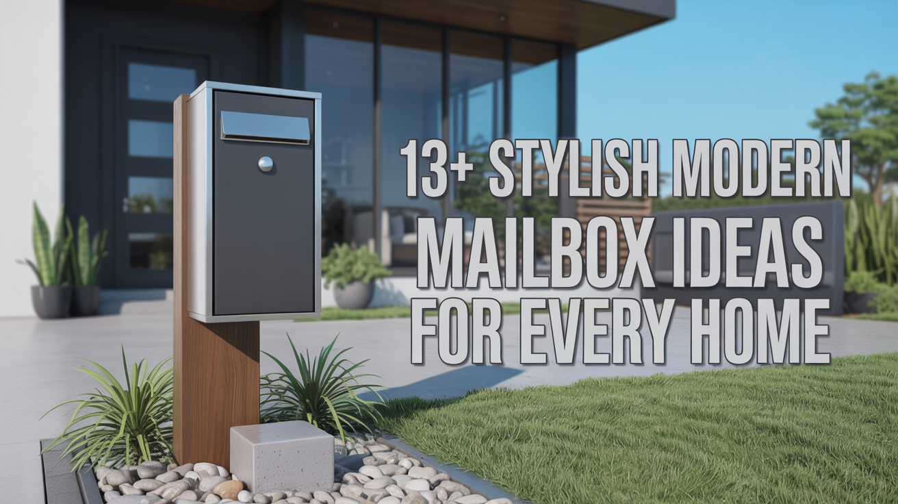 13+ Stylish Modern Mailbox Ideas for Every Home