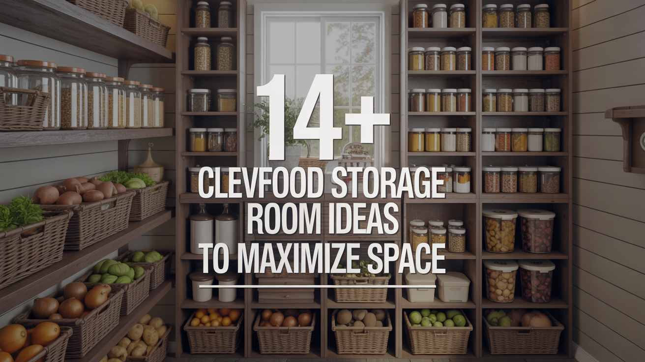 14+ Clever Food Storage Room Ideas to Maximize Space