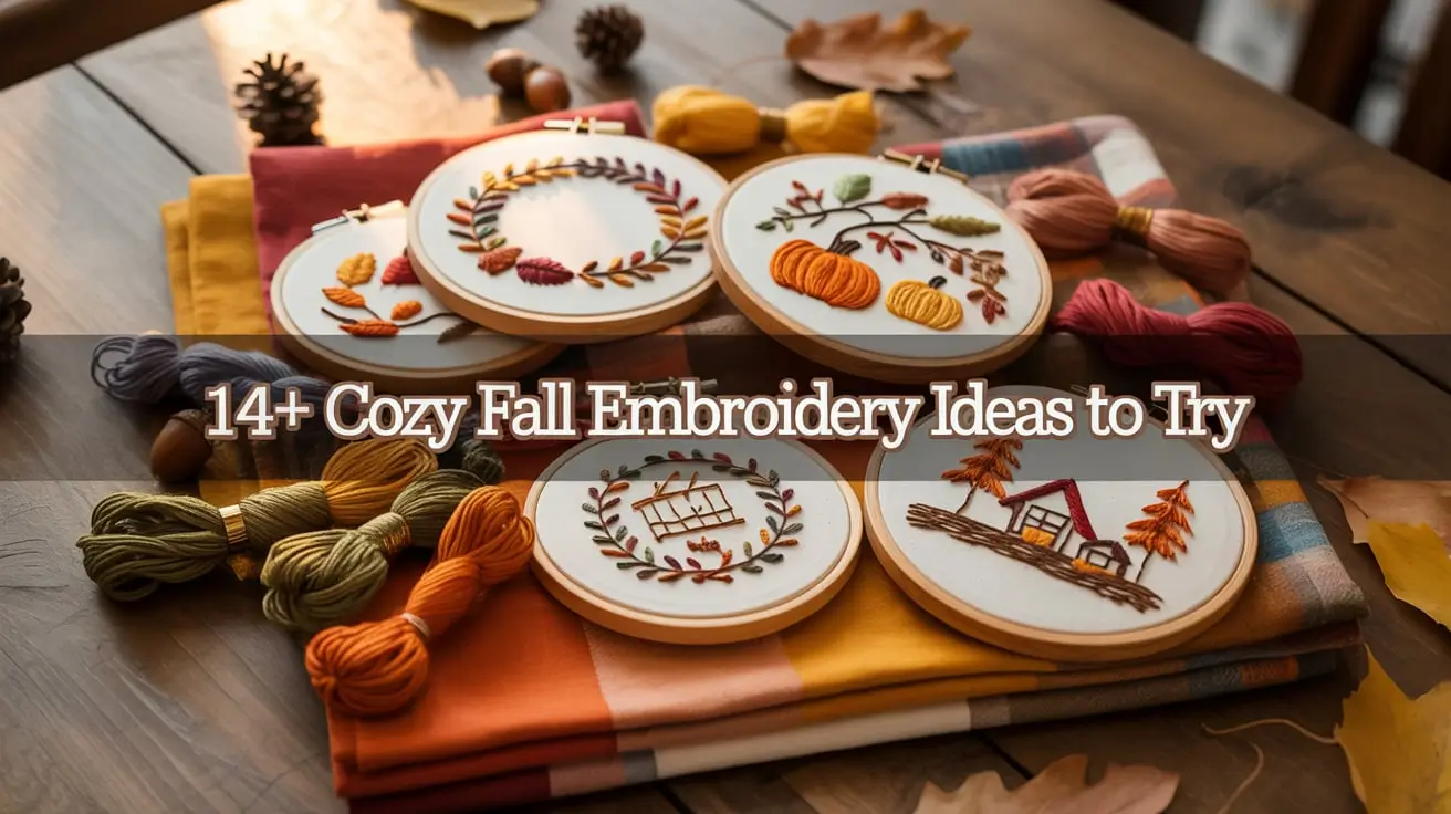 14+ Cozy Fall Embroidery Ideas to Try