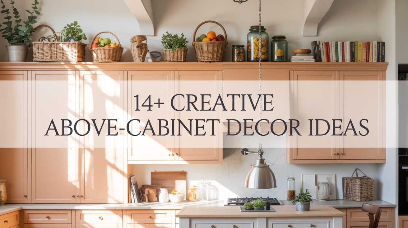 14+ Creative Above-Cabinet Decor Ideas
