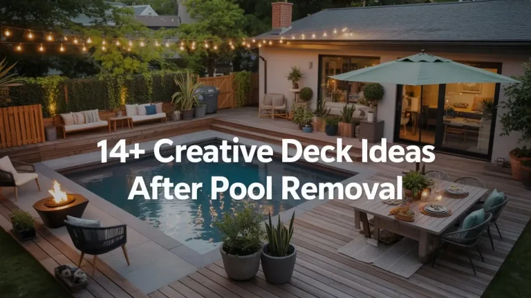 14+ Creative Deck Ideas After Pool Removal