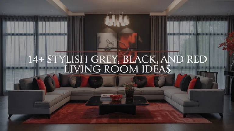 14+ Stylish Grey, Black, and Red Living Room Ideas