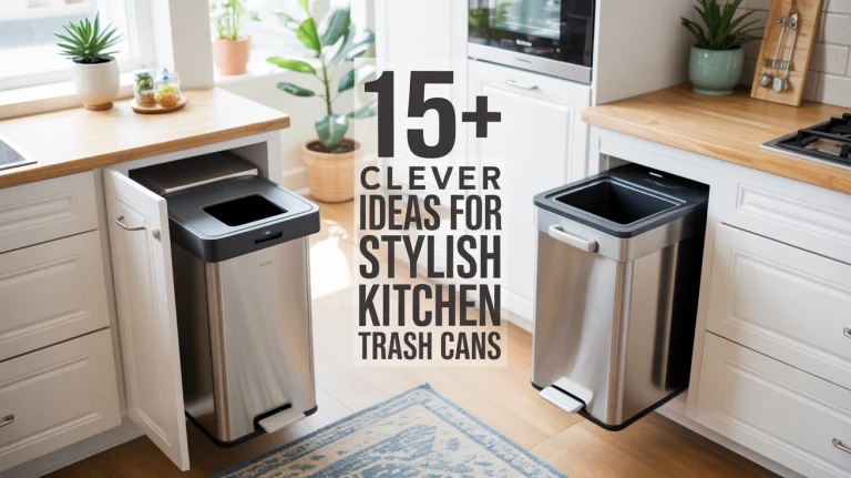 15+ Clever Ideas for Stylish Kitchen Trash Cans