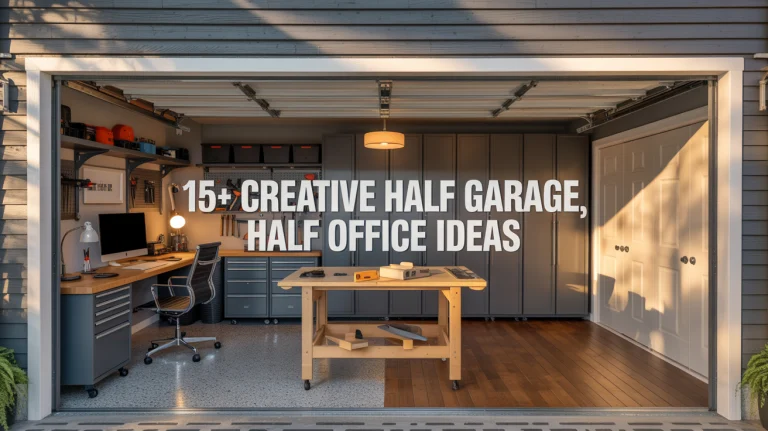 15+ Creative Half Garage, Half Office Ideas