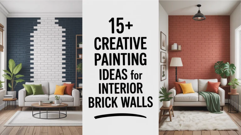 15+ Creative Painting Ideas for Interior Brick Walls