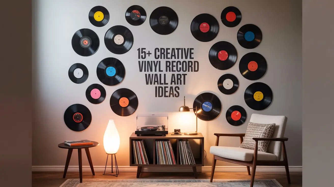 15+ Creative Vinyl Record Wall Art Ideas