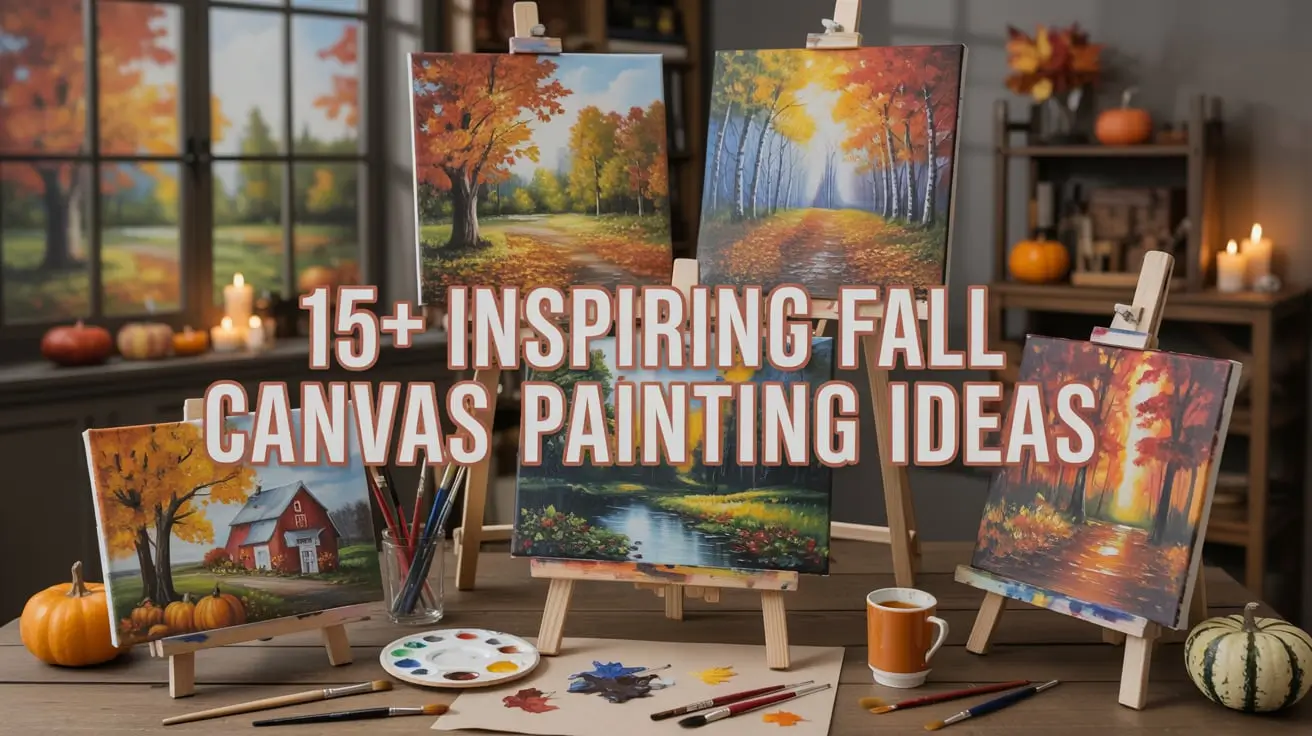 15+ Inspiring Fall Canvas Painting Ideas