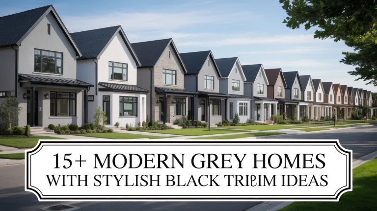 15+ Modern Grey Homes with Stylish Black Trim Ideas