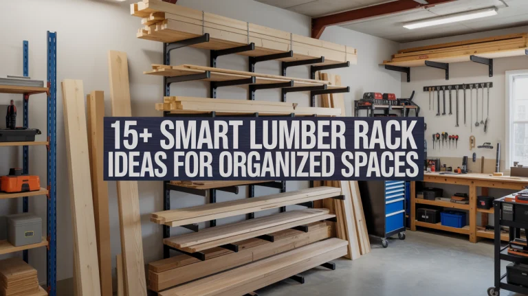15+ Smart Lumber Rack Ideas for Organized Spaces