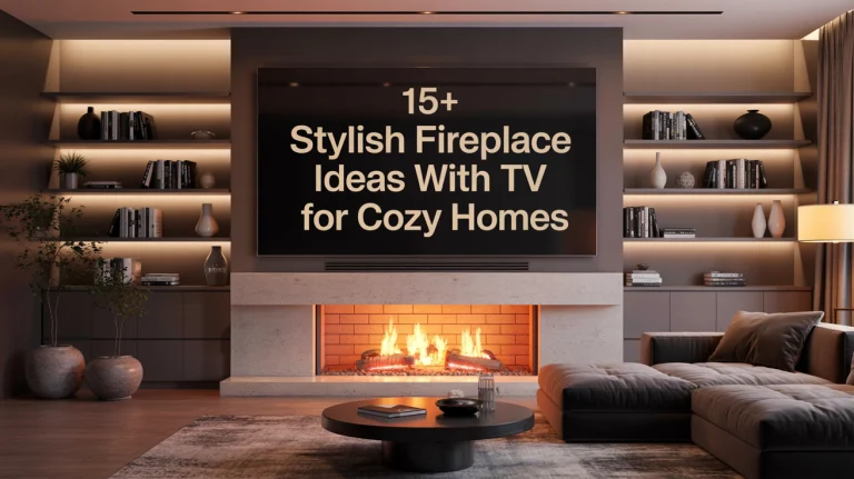15+ Stylish Fireplace Ideas with TV for Cozy Homes