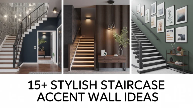 15+ Stylish Staircase Accent Wall Ideas