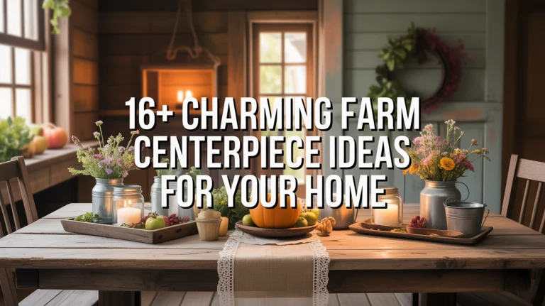 16+ Charming Farm Centerpiece Ideas for Your Home