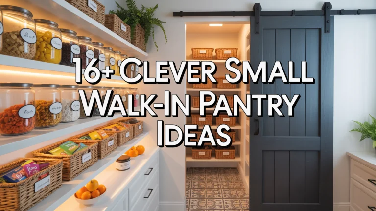 16+ Clever Small Walk-In Pantry Ideas