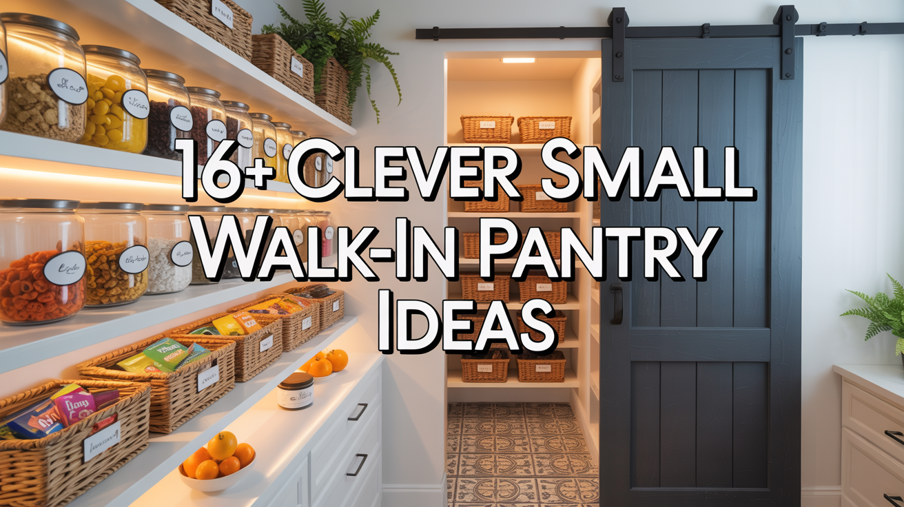 16+ Clever Small Walk-In Pantry Ideas