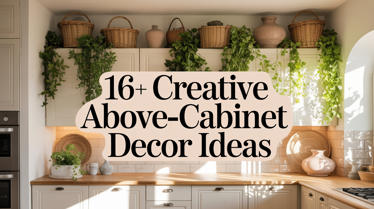 16+ Creative Above-Cabinet Decor Ideas