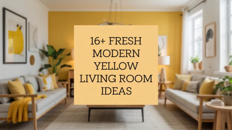 16+ Fresh Modern Yellow Living Room Ideas