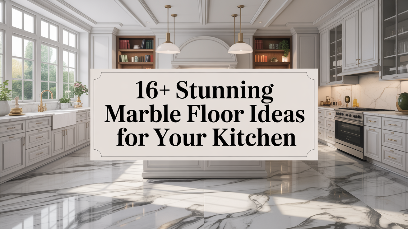16+ Stunning Marble Floor Ideas for Your Kitchen