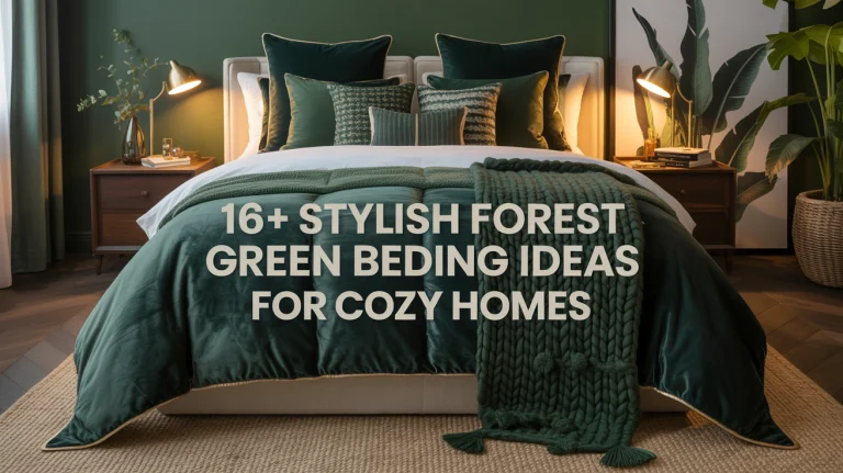 16+ Stylish Forest Green Bedding Ideas for Cozy Homes