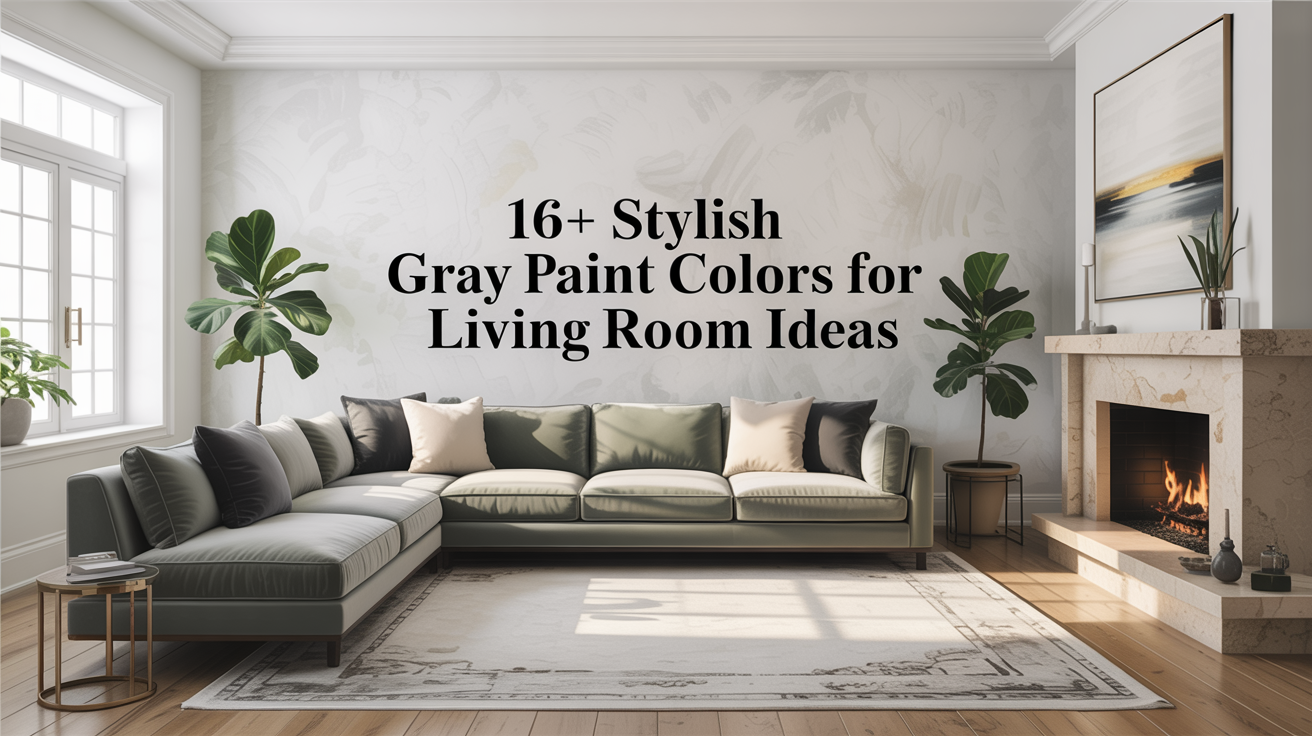 16+ Stylish Gray Paint Colors for Living Room Ideas