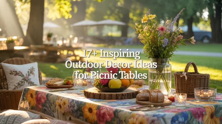 17+ Inspiring Outdoor Decor Ideas for Picnic Tables